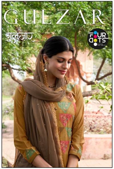 Gulzar By Fourdots Handwork Printed Attractive Salwar Suit Collection